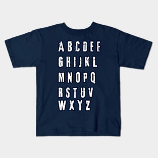 funny alphabet wall Kids T-Shirt